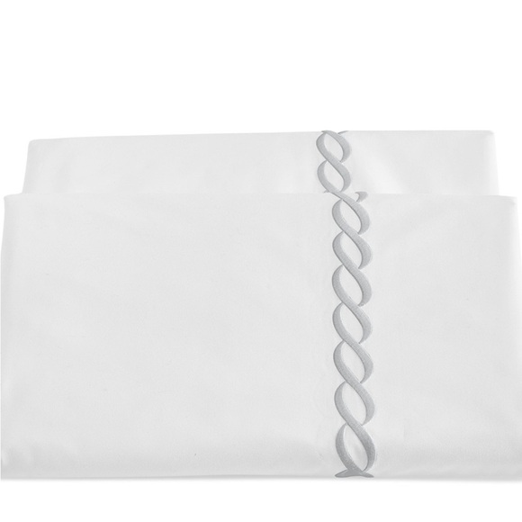 Matouk Classic Chain Duvet Cover, Full/Queen - Picture 1 of 2